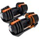 thumbnail image 1 of Par de mancuernas ajustables para BodySport de 1,4 a 18,1 kg con 12 pesas, 1 of 8
