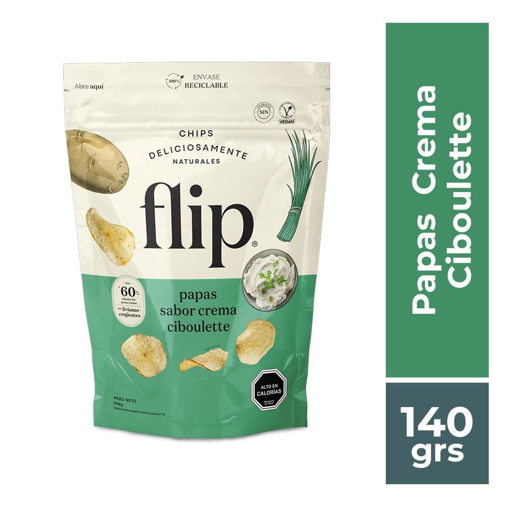 Papas Fritas De Crema Ciboulette 140 g Flip