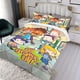 thumbnail image 3 of Todos Crecidos Conjunto de sábanas temático, trío de piezas, cómodo y amigable con la piel, diseño único, regalo de decoración para el hogar para familiares, amigos y fans, 90 cm * 190 cm, 3 of 6