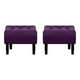 thumbnail image 1 of Set Pouf Wood 1c Felpa 00 Morado, 1 of 5