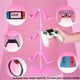 thumbnail image 3 of Soporte para Control y Auriculares AARONMEI 3 Niveles Rosa, 3 of 3