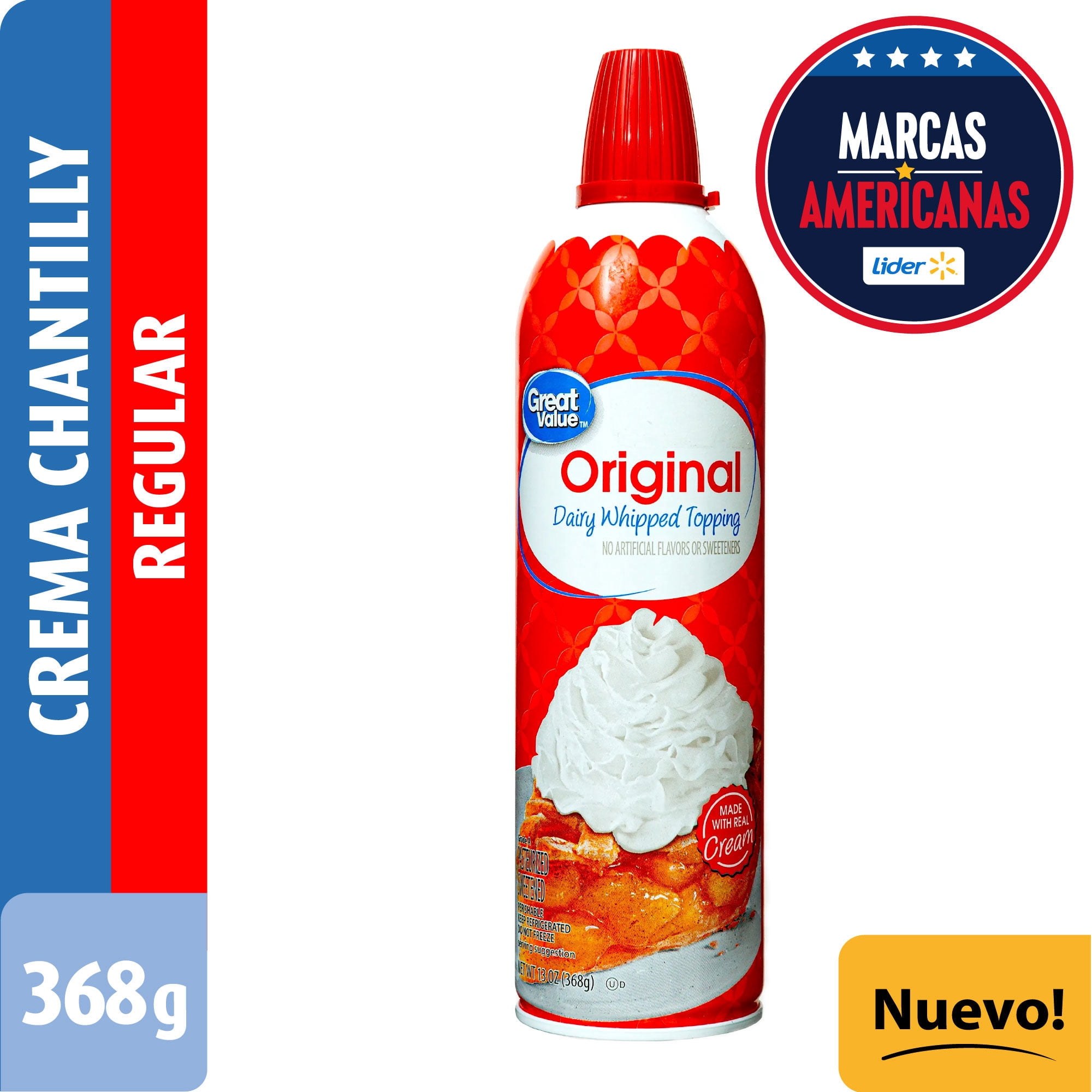 Crema Chantilly Original 368 g Great Value