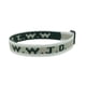 thumbnail image 1 of Pulsera unisex con estampado de letras jacquard y correa de muñeca ajustable WWJD, 1 of 5