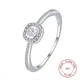 thumbnail image 1 of 1.5g 925 Sterling Silver Ring - Double Layer Square Design with Micro Zircon - Dainty and Stylish - Perfect Gift for Women, 1 of 4