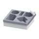 thumbnail image 4 of Bandeja Portavasos para Sofá, Funda de Silicona para Sofá, Organizador de Sofá Portátil, Versátil Y Que Ahorra Espacio, para Control Remoto de TV, Beb Gris, 4 of 5