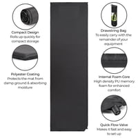 High Peak - Colchoneta Camping H.Peack Auto-Inflable 183X51 Cms Verde