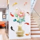 thumbnail image 1 of 1pc Chinese Style 3D Lotus And Koi Fish Wall Stickers Vinyl Large Wall Decals Art Decorations Decor For Bedroom Living Room Office Study Room Murals, 1 of 4