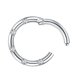 thumbnail image 5 of Cristal Acero inoxidable Anillo falso Septum Clicker Nariz No perforante Plata, 5 of 5
