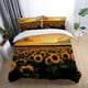 thumbnail image 1 of Forest Leaves Tower Flag Train Quilt Duvet Cover Set Children Doona Cover3-Piece Bedding Set, 1 of 4