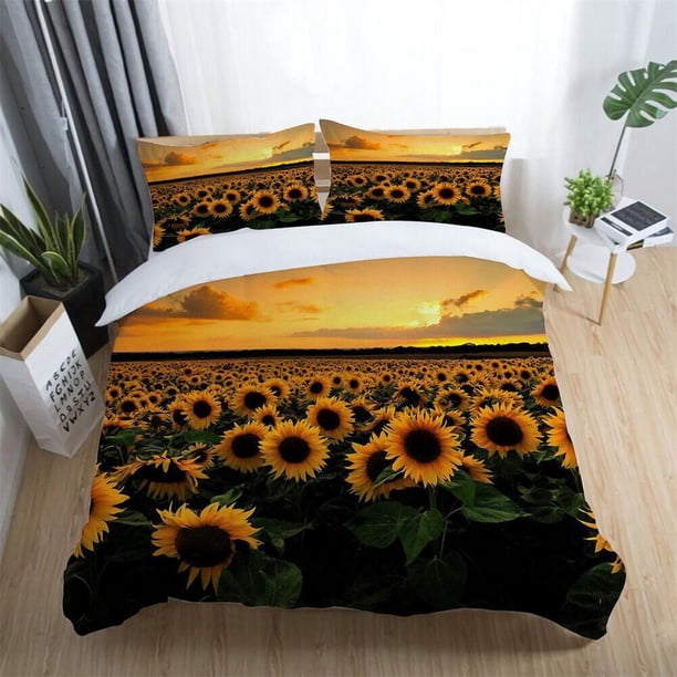 Forest Leaves Tower Flag Train Quilt Duvet Cover Set Children Doona Cover3-Piece Bedding Set