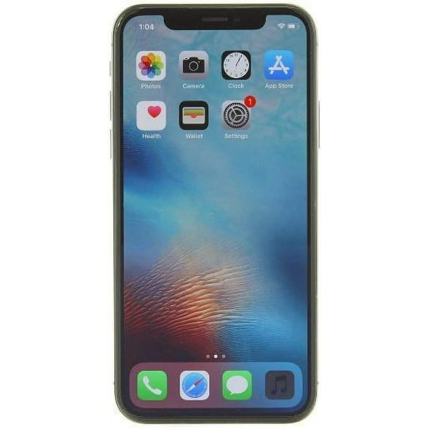 iPhone X Restaurado de Apple, Completamente Desbloqueado, 256 GB Silver (Reacondicionado)