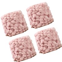Bothyi - 4 Ovillos De Pompones De Ganchillo Cómodos Para Tejer A Ganchillo, Para Hacer Bufandas O Cojines, Color Rosa
