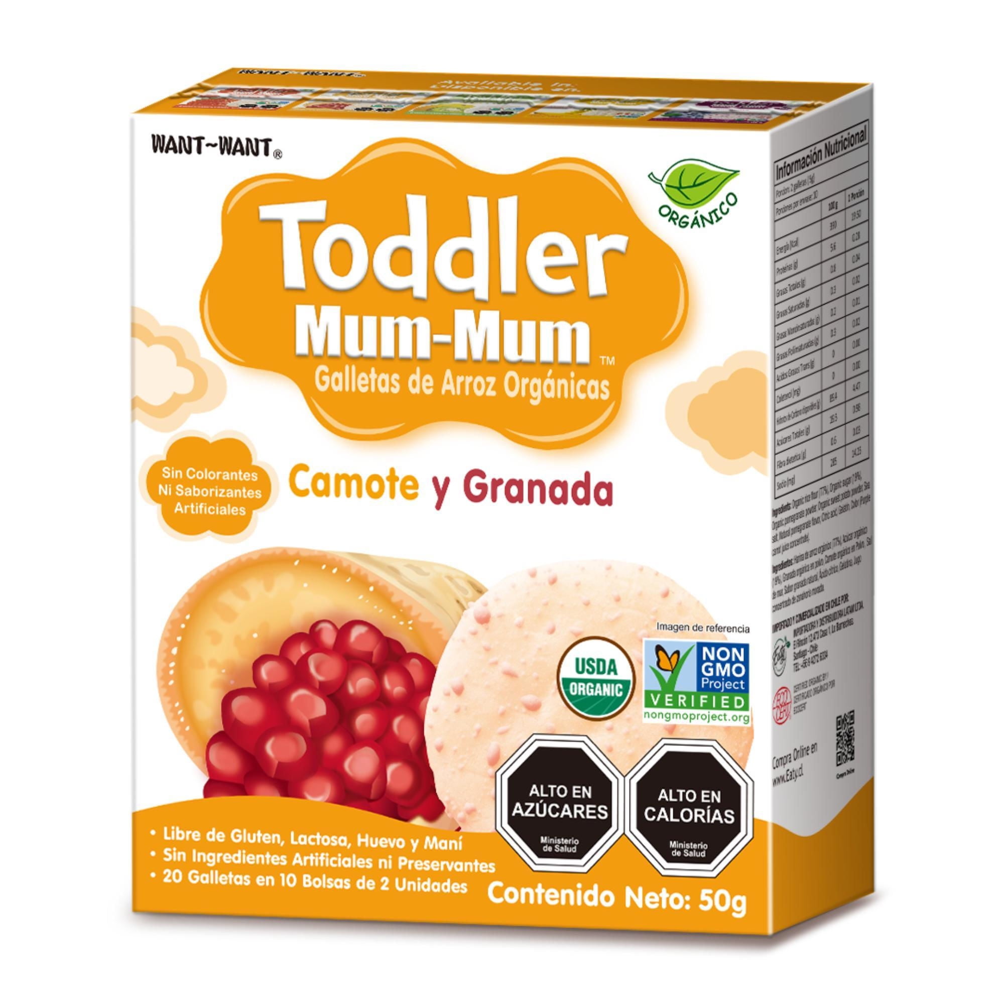 Galleta Toddler Mum-mum Sabor Camote & Granada