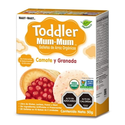 Galleta Toddler Mum-Mum Sabor Camote & Granada