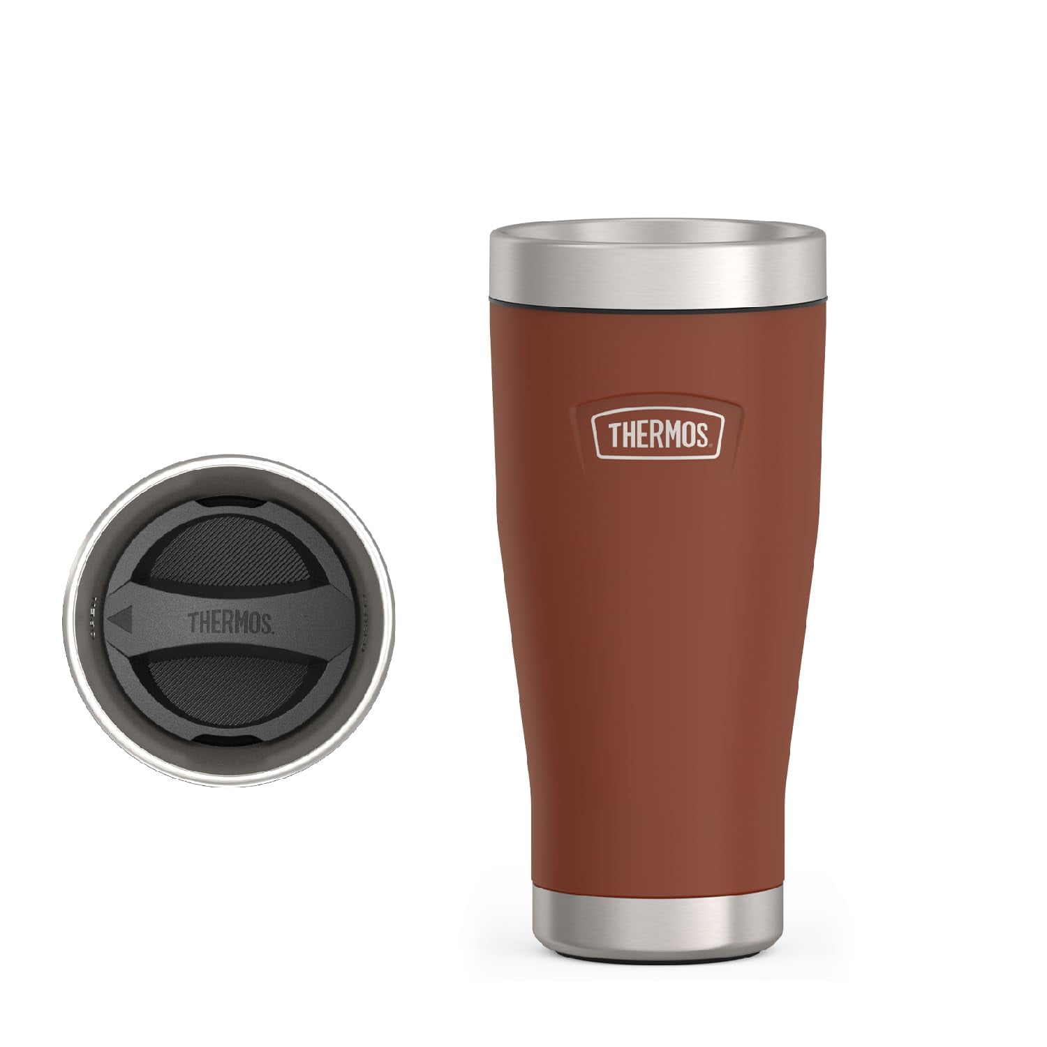 Tumbler Thermos Icon Series, Sillín De Acero Inoxidable De 473 Ml