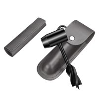 Magideal - Heavy Duty Wood Auger Broca Llave Supervivencia Multi Herramienta Clavija De Fabricante De Agujeros Con Bolsa De Almacenamiento Herramientas De Bolso Gris De Cuero Pu