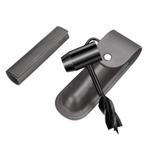 Magideal - Heavy Duty Wood Auger Broca Llave Supervivencia Multi Herramienta Clavija De Fabricante De Agujeros Con Bolsa De Almacenamiento Herramientas De Bolso Gris De Cuero Pu