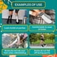 thumbnail image 5 of Calcetines de fútbol para niños, calcetines de fútbol para niños, calcetines deportivos blancos y negros hasta la rodilla para niños y niñas, ideales para correr, 6 pares de calcetines de fútbol para, 5 of 7