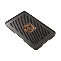 Bothyi - Bandeja De Té De Bambú China Con Almacenamiento De Agua Para Casa De Té, Juego De Té Kung Fu, Hogar, Negro B