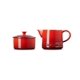 thumbnail image 2 of Set Lechero + Azucarero Le creuset rojo, 2 of 2