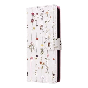 Foxdock Funda Tipo Cartera Floral Para Xiaomi Redmi Note 14 Pro 4G ,Funda Con Tapa De Cuero Pu, Protección Antigolpes Con Ranuras Para Tarjetas Y Soporte
