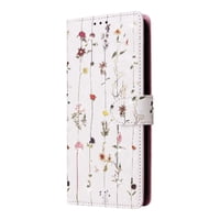 Foxdock Funda Tipo Cartera Floral Para Xiaomi Redmi Note 14 Pro 4G ,Funda Con Tapa De Cuero Pu, Protección Antigolpes Con Ranuras Para Tarjetas Y Soporte
