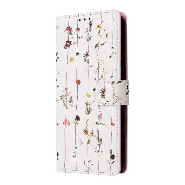FOXDOCK Funda Tipo Cartera Floral para Xiaomi Redmi Note 14 Pro 4G ,Funda con Tapa de Cuero PU, Protección Antigolpes con Ranuras para Tarjetas y Soporte