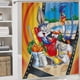 thumbnail image 5 of Juego de Cortina de Ducha Desmarcar Bugs Bunny y Correcaminos 4 Piezas, 5 of 6