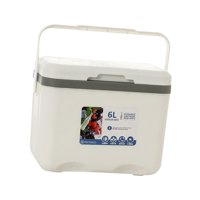 Magideal - Nevera Portátil Para Hielo, Almacenamiento En Frío, Hielera Personal, Pequeña Caja Rígida Con Aislamiento Para Pesca Comercial, Barbacoa Y Leche Materna. Blanco