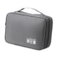thumbnail image 4 of Organizador de accesorios electrónicos digitales, bolsa de almacenamiento de cables, organizador de cables de carga resistente al agua para cargadores Gris, 4 of 5