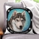 thumbnail image 1 of Husky Siberiano Fundas de almohada de terciopelo con tema, regalos de funda de almohada, decoración para el hogar, cojín de lanzar, regalo de cumpleaños para fans y parejas.50*50cm., 1 of 6