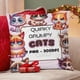 thumbnail image 4 of Gato Gruñón Fundas de almohada de terciopelo con tema, regalos de funda de almohada, decoración para el hogar, cojín de lanzar, regalo de cumpleaños para fans y parejas. 60cm x 60cm., 4 of 6