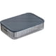 thumbnail image 2 of Caja organizadora plástica con tapa color gris 35 cmx 23.5 cmx 8 cm, 2 of 3