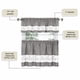 thumbnail image 5 of Juego de cortinas para ventana ACHIM Tier and Valance Live Love Laugh, 5 of 6