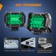 thumbnail image 5 of Pods de luz LED Nilight de 4" verde, triple fila, 60W Flood/Spot, 5 of 9