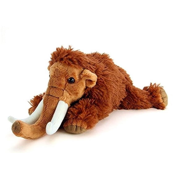 Peluche de peluche TAMMYFLYFLY con forma de mamut lanudo realista de 33 cm de peluche
