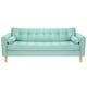 thumbnail image 1 of Sofa Retro 3cg Felpa 05 Verde Agua, 1 of 6