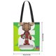 thumbnail image 2 of Maple Bolso de tela con estampado de lienzo para mujer, bolsa de compras reutilizable y estética, con cremallera interior, regalo para mujer, 35 × 40 cm., 2 of 6