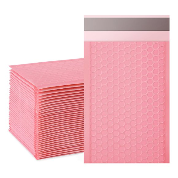Sobres con burbujas Packbabol 10 × 18 cm rosa, paquete de 50