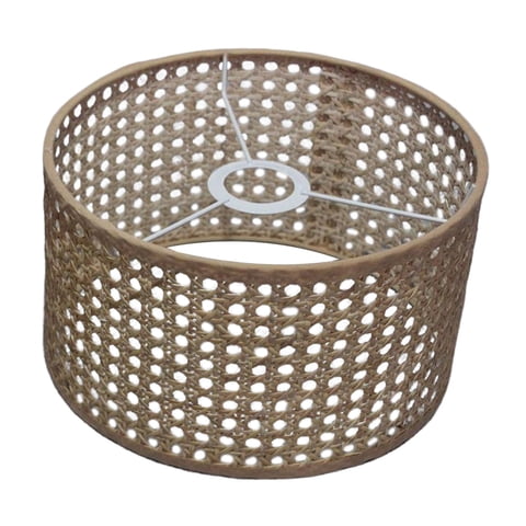 Ioensy - Lámpara De Ratán Tejido, Accesorio De Iluminación Para Lámpara De Mesa, Luz De Suelo Para Dormitorio, 22 Cm X 14 Cm