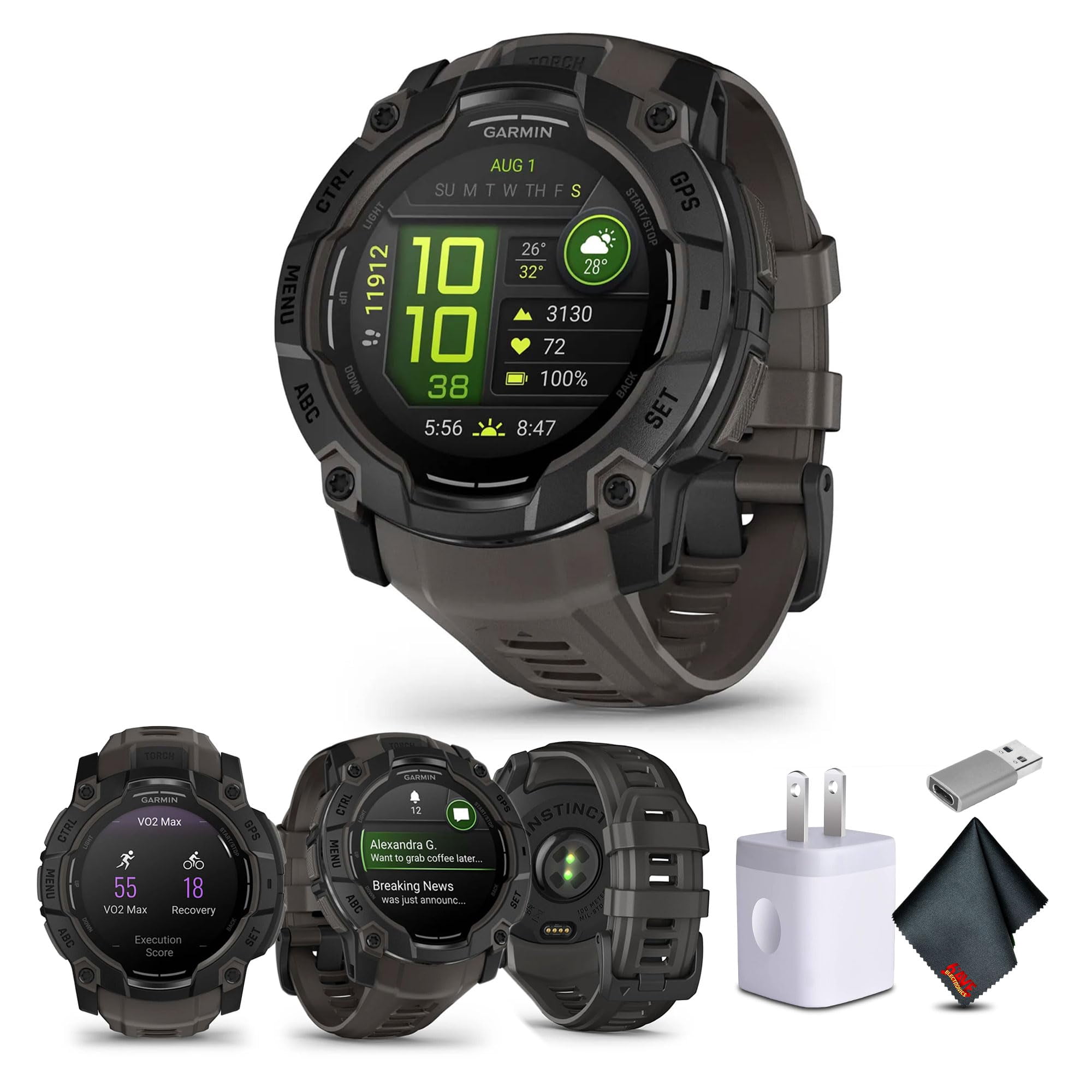 Reloj Inteligente Garmin Instinct 3 Amoled De 50 Mm Con Batería De 24 Días