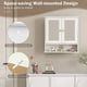 thumbnail image 2 of Mueble de baño montado en la pared COSTWAY con 2 puertas con espejo, 2 of 3