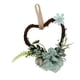 thumbnail image 3 of corazón rústico ratán simulación rosa flor casa puerta dintel decoración verde azul, 3 of 5