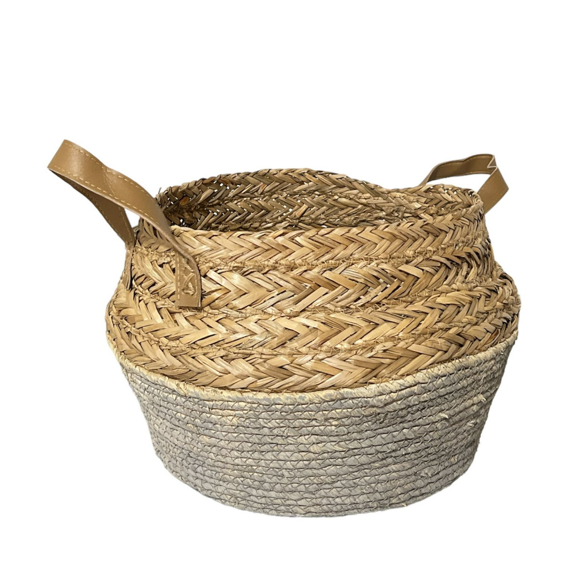 Oem - Macetero Cesto Canasto Maceta De Mimbre Pequeño 27x17cm