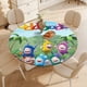 thumbnail image 4 of Oddbods-theme Fitted Round Tablecloths Elastic Edged Table Covers Waterproof Table Cloth for Kitchen Holiday Party Tables Decor 150cm, 4 of 6