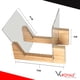 thumbnail image 2 of Soporte de almacenamiento de discos de vinilo VK-Royal Wood Stand Pine, 2 of 6