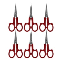 Magideal - De Tijeras De De 6 Uds., Punta Curva, Cabeza Afilada, Hoja De Material Acero Inoxidable, Tijeras De Coser Para Apliques, Tela De , Hogar