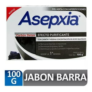 Asepxia Jabón Carbón Detox 100 G