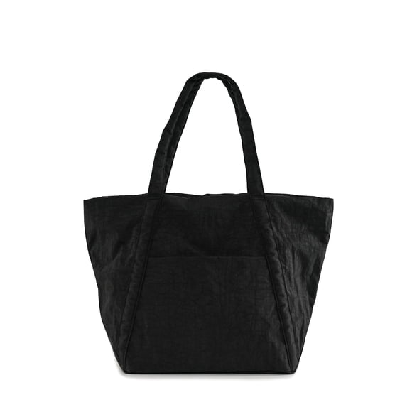 Bolsa Cloud Bag Negra de Nylon Reciclado Resistente BAGGU