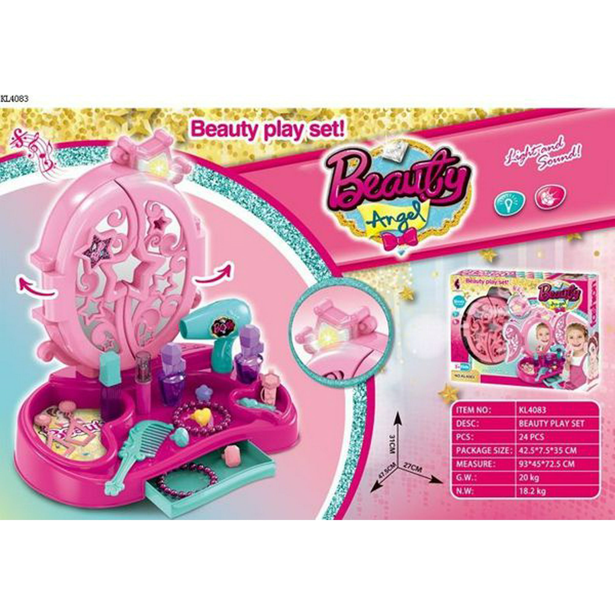 Genérico - Tocador De Niñas Con Espejo Accesorios De Niñas